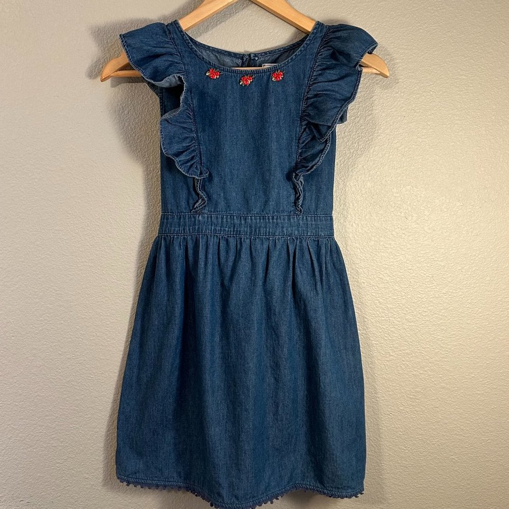 Girl's Disney D-Signed Jean Ruffled Dress